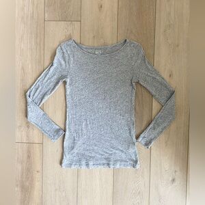 J.Crew Long Sleeve Painter Tee Heather Grey